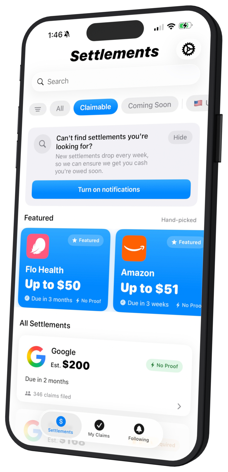 Collect — today's claimable settlements